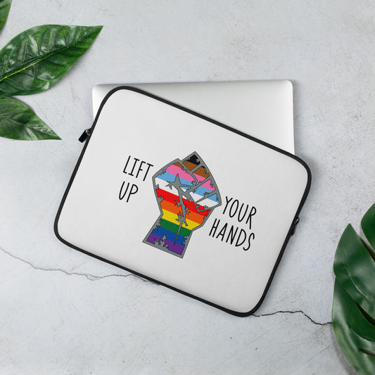 Lift Up Your Hands laptop sleeve 13”