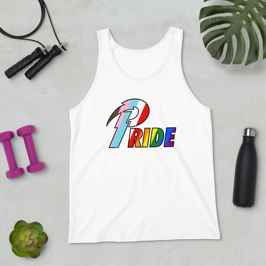 B Pride Black Bolt unisex tank top