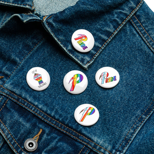 A & B Pride set of pin buttons