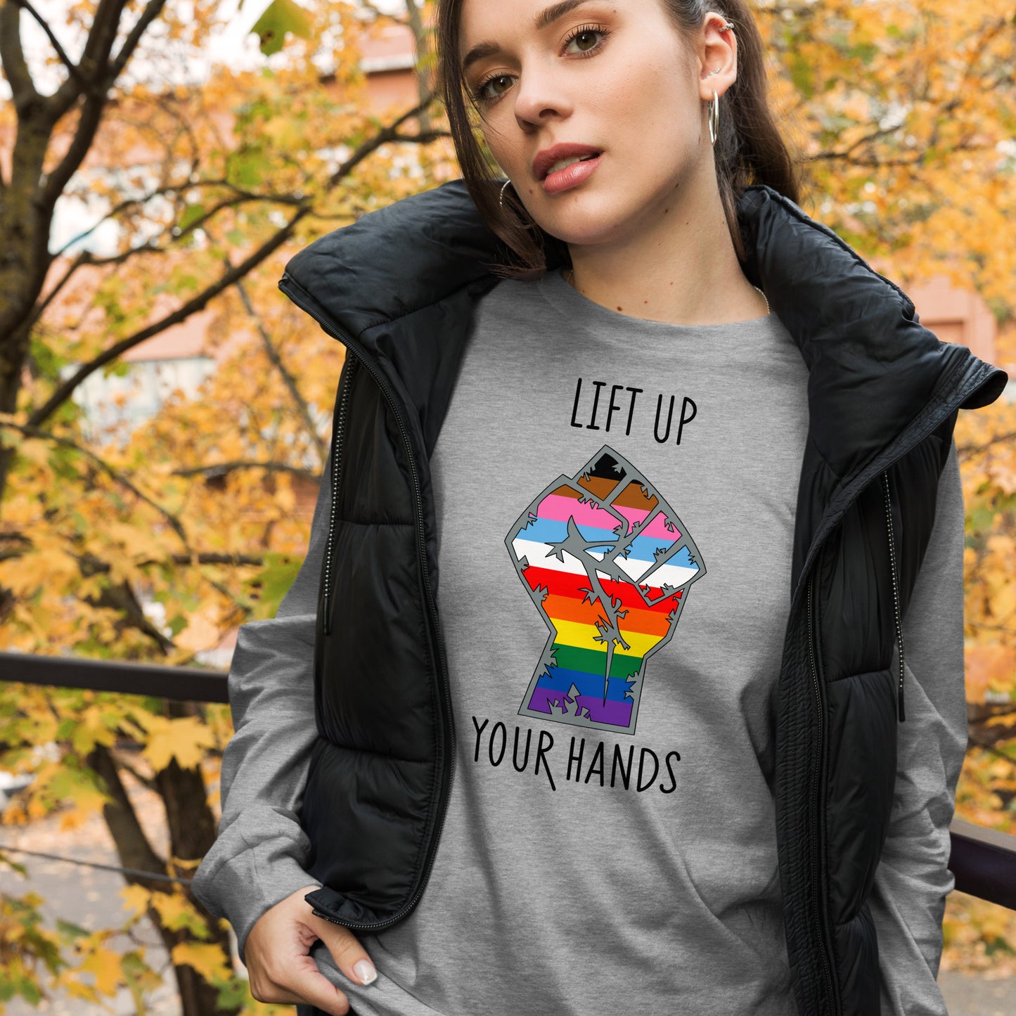 Lift Up Your Hands unisex long sleeve tee