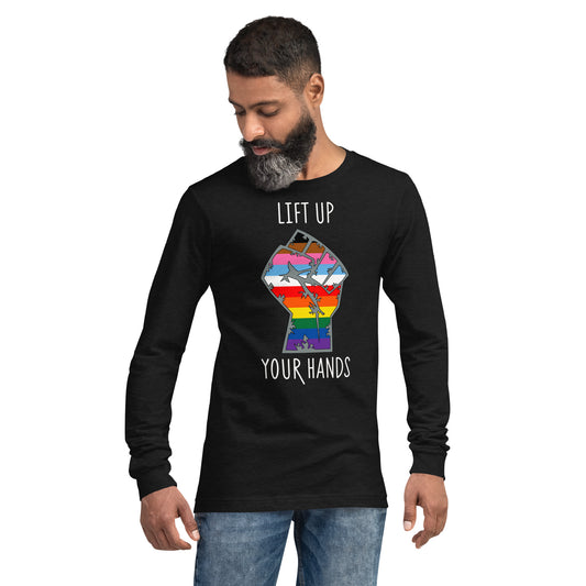 Lift Up Your Hands unisex long sleeve tee