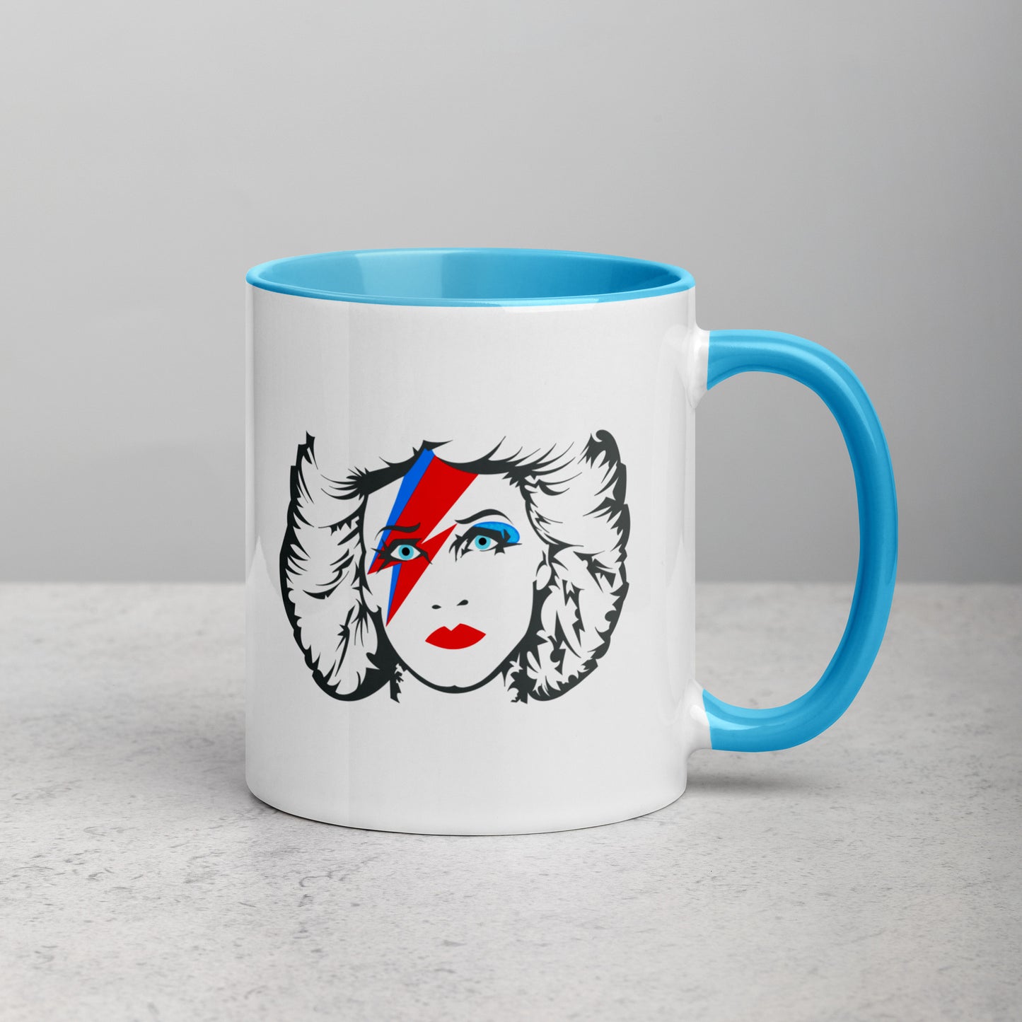 Hedwig Moonage Daydream mug with color inside