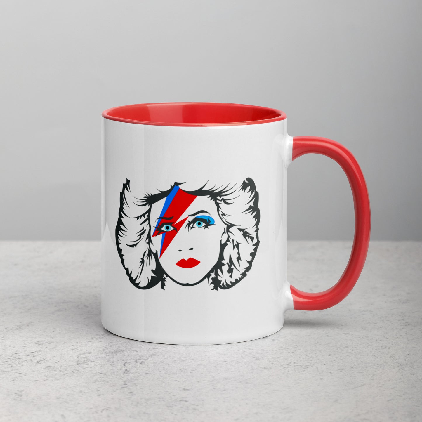Hedwig Moonage Daydream mug with color inside